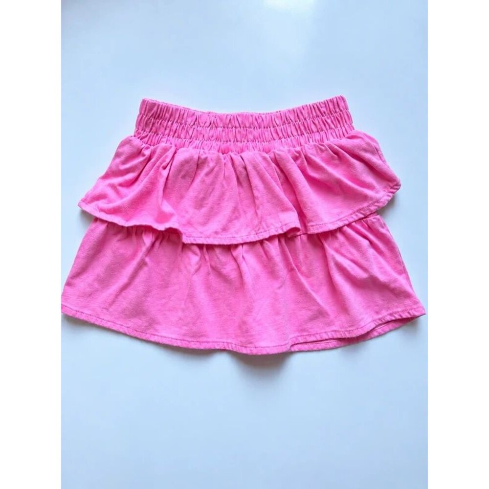 Garanimals Girls 4T Pink Tiered Ruffle Skort Built-In Shorts Cotton Blend